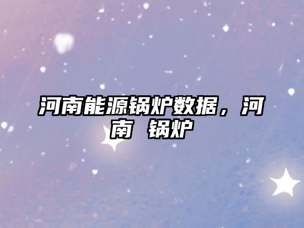 河南能源鍋爐數(shù)據(jù)，河南 鍋爐