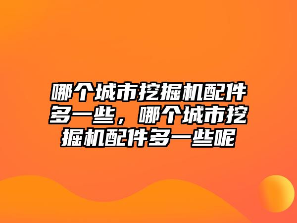 哪個(gè)城市挖掘機(jī)配件多一些，哪個(gè)城市挖掘機(jī)配件多一些呢