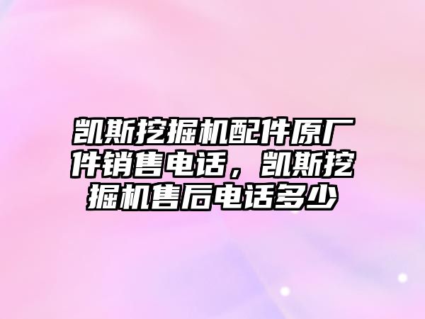 凱斯挖掘機(jī)配件原廠件銷售電話，凱斯挖掘機(jī)售后電話多少