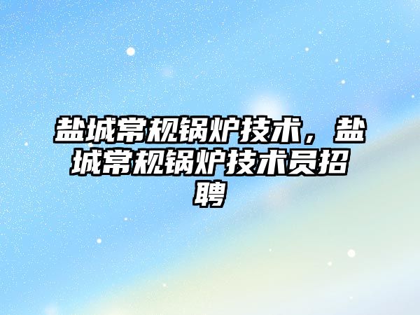 鹽城常規(guī)鍋爐技術(shù)，鹽城常規(guī)鍋爐技術(shù)員招聘