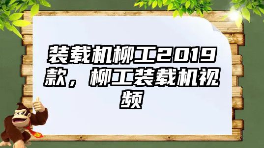 裝載機(jī)柳工2019款，柳工裝載機(jī)視頻
