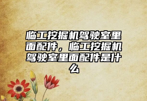 臨工挖掘機(jī)駕駛室里面配件，臨工挖掘機(jī)駕駛室里面配件是什么