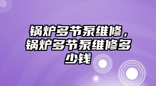鍋爐多節(jié)泵維修，鍋爐多節(jié)泵維修多少錢(qián)