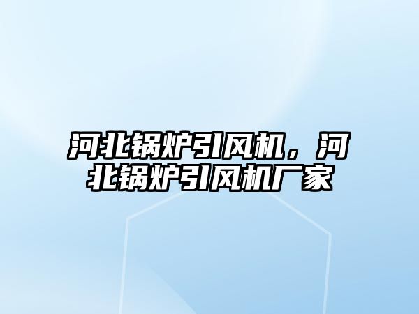河北鍋爐引風(fēng)機(jī)，河北鍋爐引風(fēng)機(jī)廠家