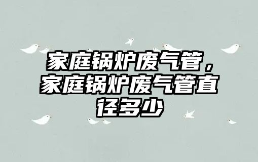 家庭鍋爐廢氣管，家庭鍋爐廢氣管直徑多少