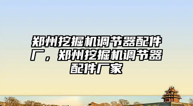 鄭州挖掘機(jī)調(diào)節(jié)器配件廠，鄭州挖掘機(jī)調(diào)節(jié)器配件廠家
