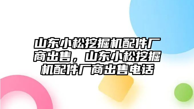 山東小松挖掘機(jī)配件廠商出售，山東小松挖掘機(jī)配件廠商出售電話