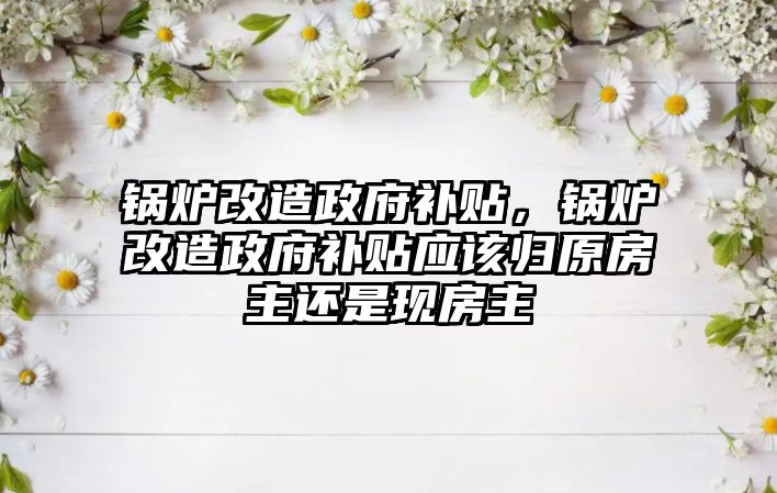 鍋爐改造政府補(bǔ)貼，鍋爐改造政府補(bǔ)貼應(yīng)該歸原房主還是現(xiàn)房主