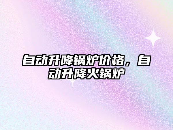 自動(dòng)升降鍋爐價(jià)格，自動(dòng)升降火鍋爐