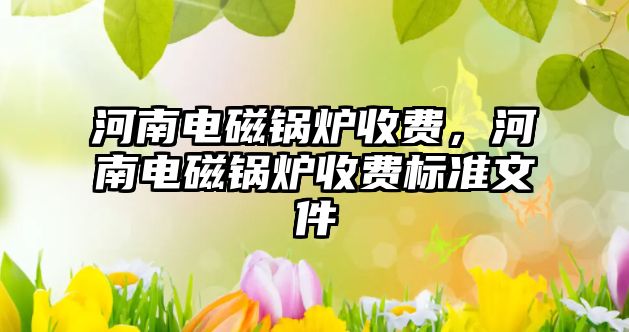 河南電磁鍋爐收費，河南電磁鍋爐收費標準文件