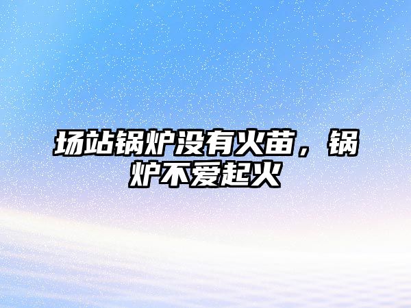 場(chǎng)站鍋爐沒有火苗，鍋爐不愛起火