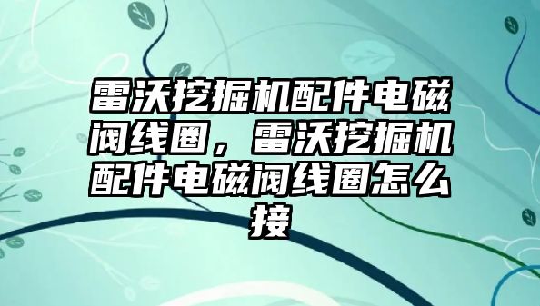 雷沃挖掘機配件電磁閥線圈，雷沃挖掘機配件電磁閥線圈怎么接