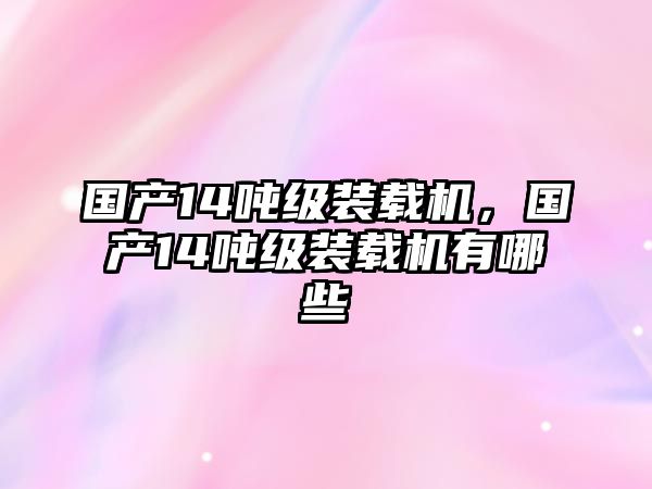 國(guó)產(chǎn)14噸級(jí)裝載機(jī)，國(guó)產(chǎn)14噸級(jí)裝載機(jī)有哪些