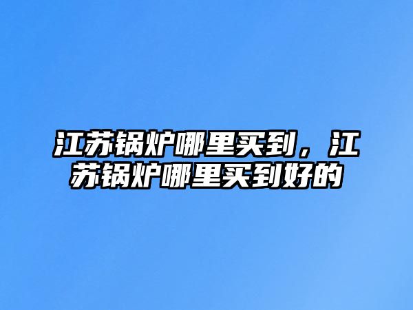 江蘇鍋爐哪里買(mǎi)到，江蘇鍋爐哪里買(mǎi)到好的