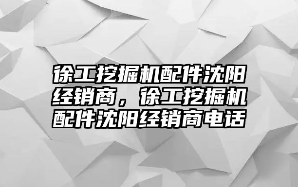 徐工挖掘機(jī)配件沈陽經(jīng)銷商，徐工挖掘機(jī)配件沈陽經(jīng)銷商電話