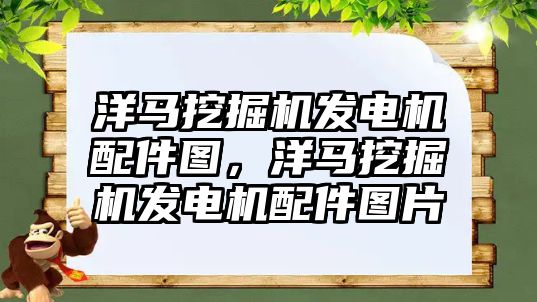 洋馬挖掘機(jī)發(fā)電機(jī)配件圖，洋馬挖掘機(jī)發(fā)電機(jī)配件圖片