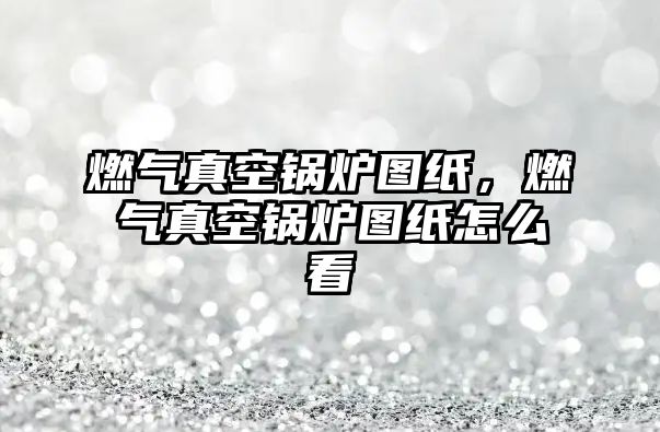 燃氣真空鍋爐圖紙，燃氣真空鍋爐圖紙怎么看